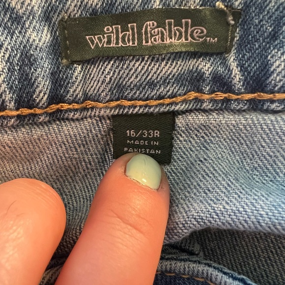 Wild Fable by Target Juniors Highest Rise Baggy Jeans Size 16 - Picture 5 of 6